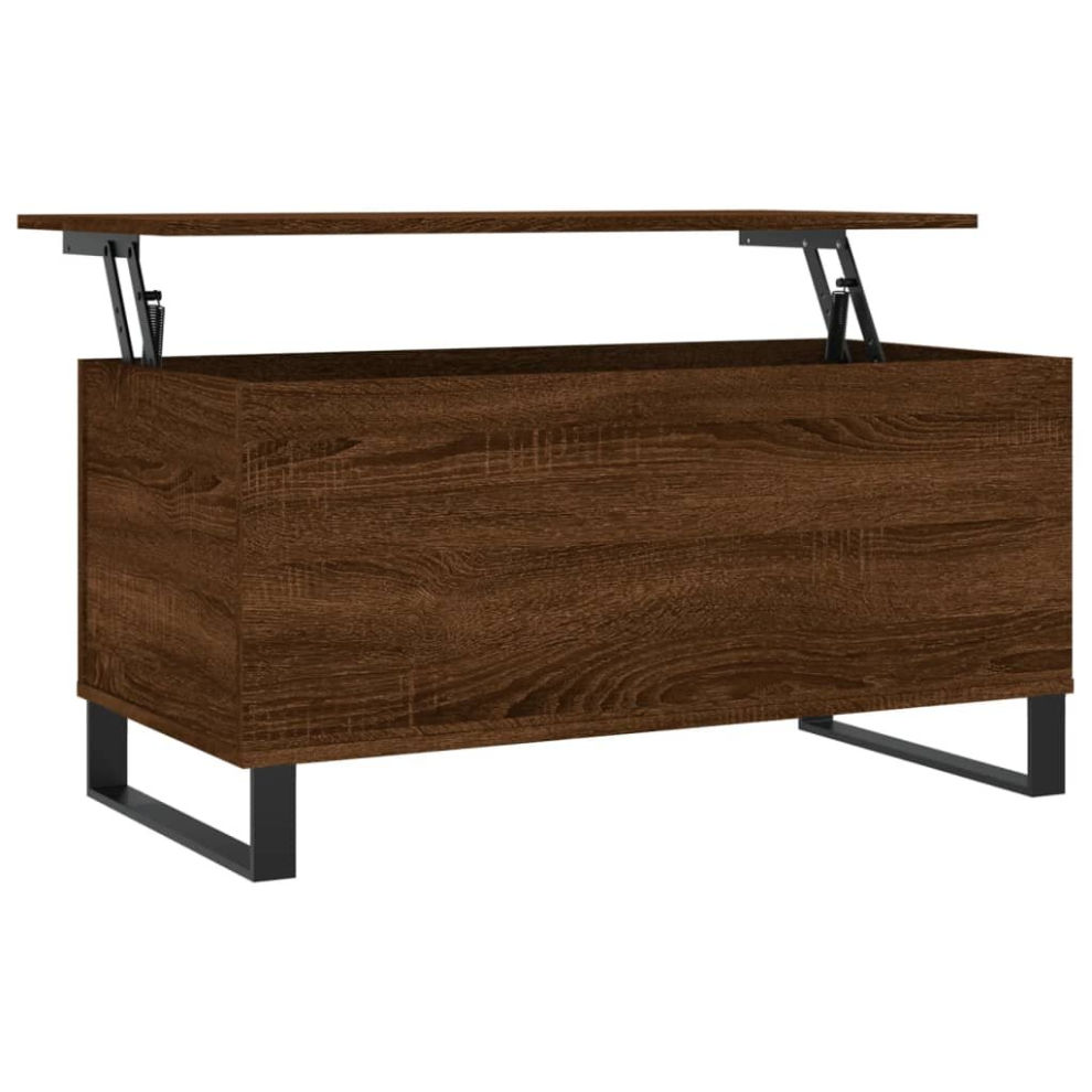 (brown oak) vidaXL Coffee Table Side Table End Accent Telephone Sofa Table Engineered Wood