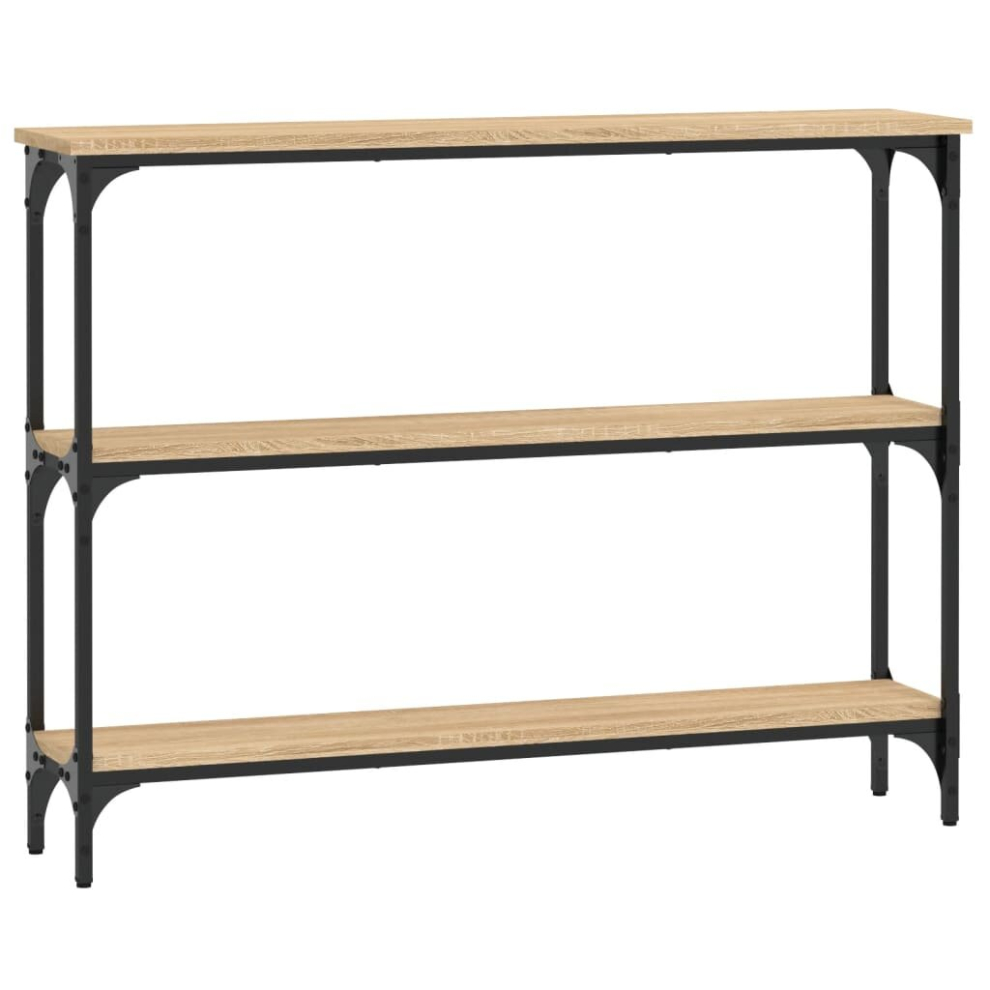 Vidaxl (Sonoma Oak, 100 X X 75 Cm) Console Table End Table Hallway Stand Side Sofa Table Engineered Wood Size 22.5