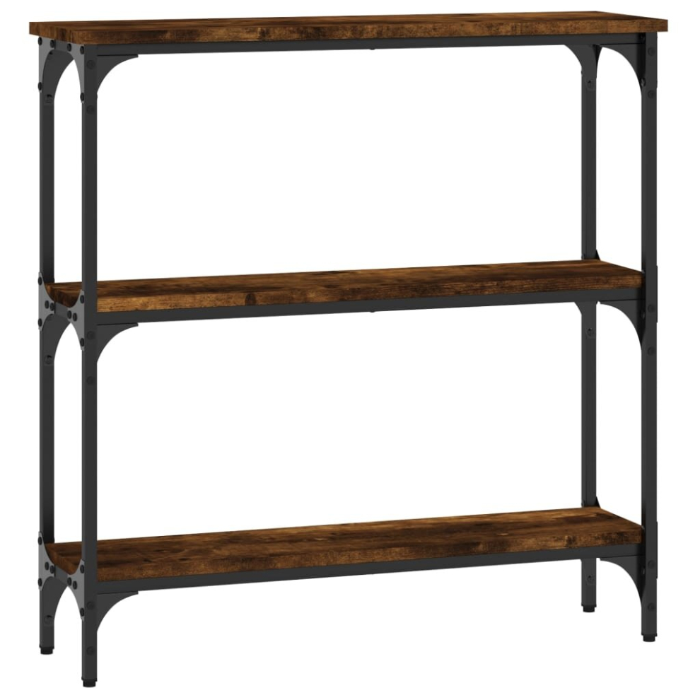Vidaxl (Smoked Oak, 75 X 22.5 X 75 Cm) Console Table End Table Hallway Stand Side Sofa Table Engineered Wood