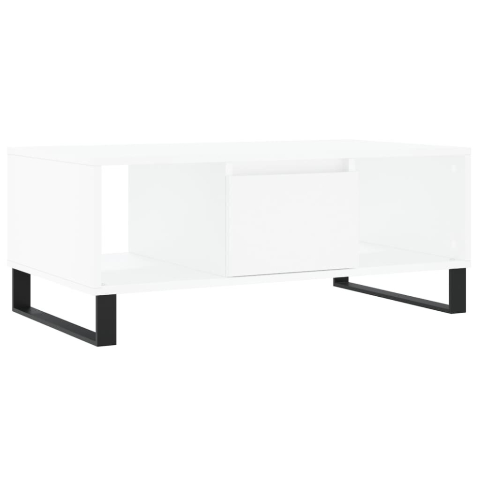 Vidaxl (White) Coffee Table Side Table End Accent Telephone Sofa Table Engineered Wood