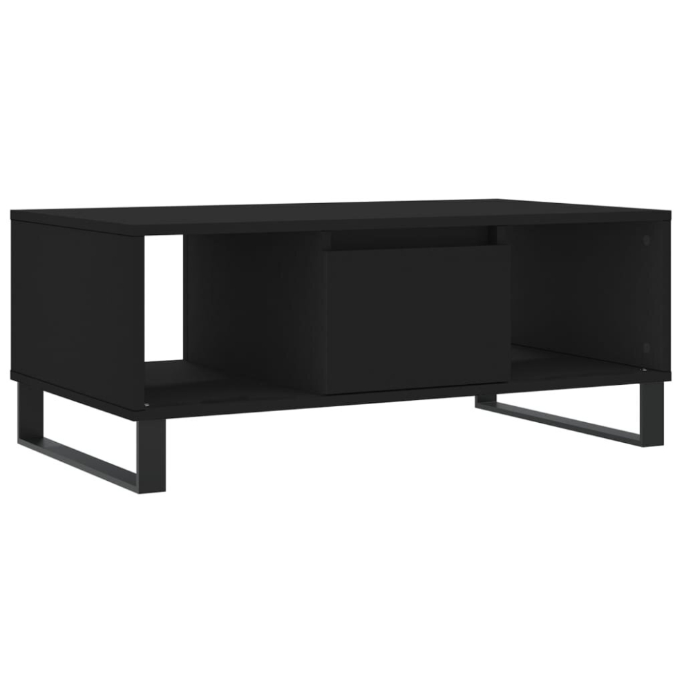 Vidaxl (Black) Coffee Table Side Table End Accent Telephone Sofa Table Engineered Wood