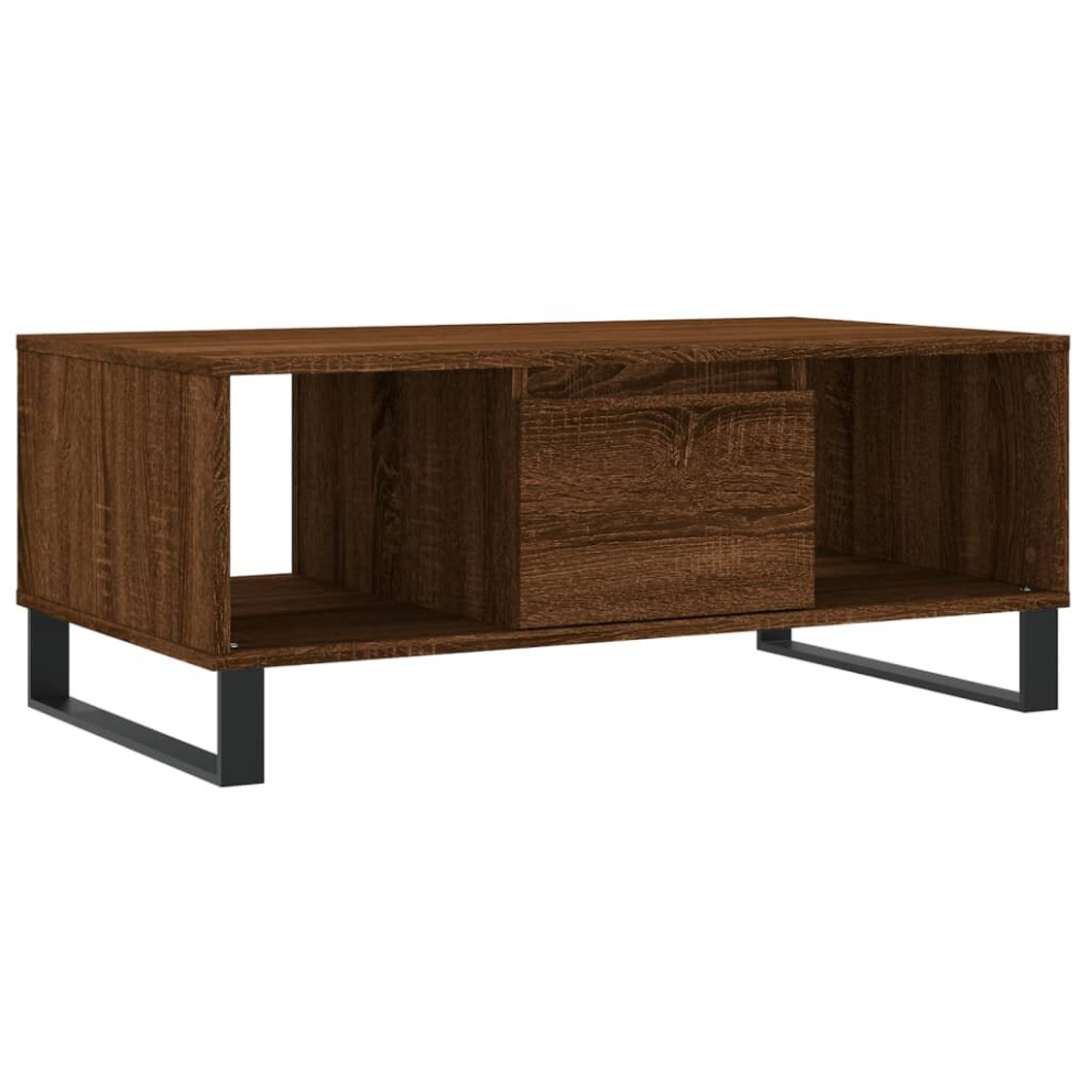 (brown oak) vidaXL Coffee Table Side Table End Accent Telephone Sofa Table Engineered Wood