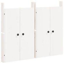 vidaXL Türen für Outdoor-Küche MEPPEL 2 Stk. Weiß 50x9x82cm Massivholz Kiefer