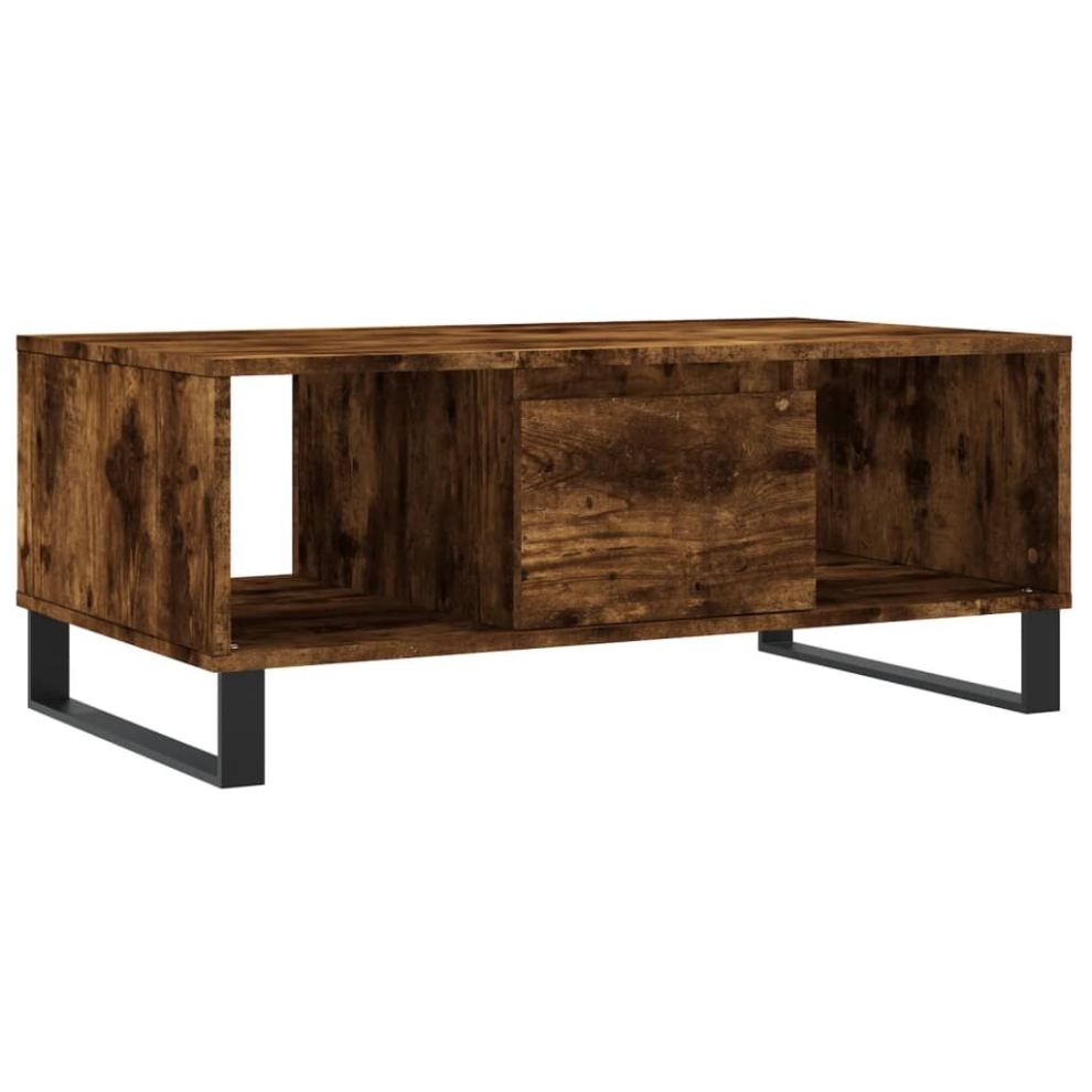 Vidaxl (Smoked Oak) Coffee Table Side Table End Accent Telephone Sofa Table Engineered Wood
