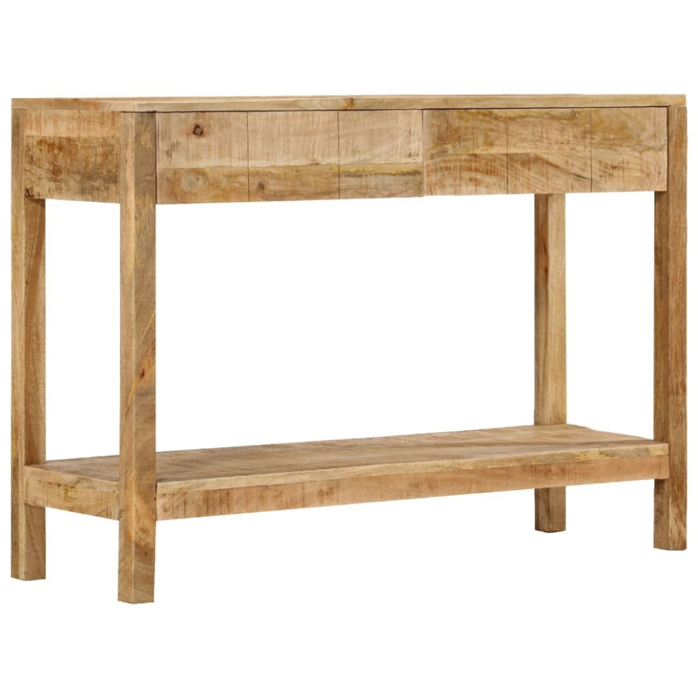 Vidaxl Console Table Side Table End Table With 2 Drawers Solid Wood Mango