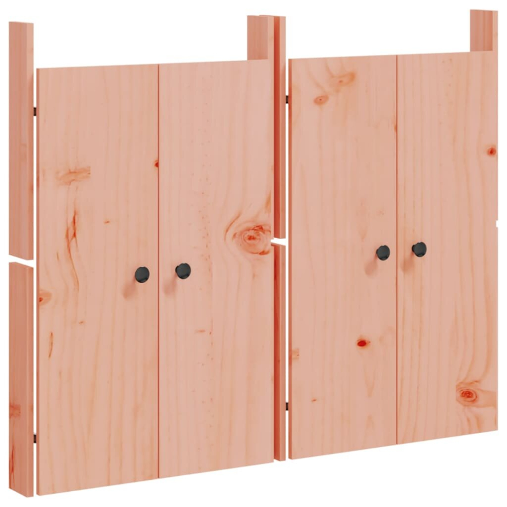 (natural douglas, 2 pcs) vidaXL Outdoor Kitchen Doors Cabinet Door Picnic BBQ Door Solid Wood Pine