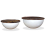 VidaXL vidaXL Solid Reclaimed Wood Coffee Table Set 2 Piece White Bowl Shape Stand 5