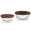 VidaXL vidaXL Solid Reclaimed Wood Coffee Table Set 2 Piece White Bowl Shape Stand 2