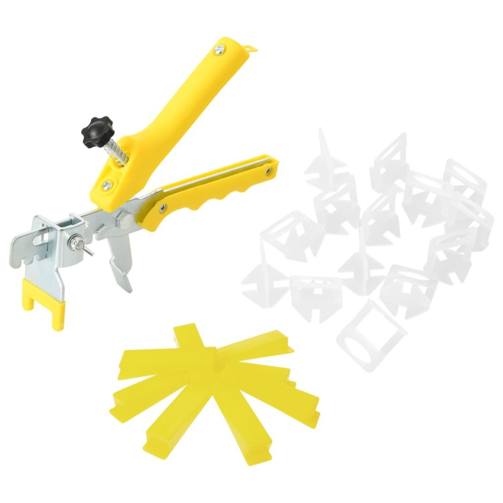 Vidaxl Tile Levelling System Tile Levelling Plier Kit 500 Wedges 2500 Clips