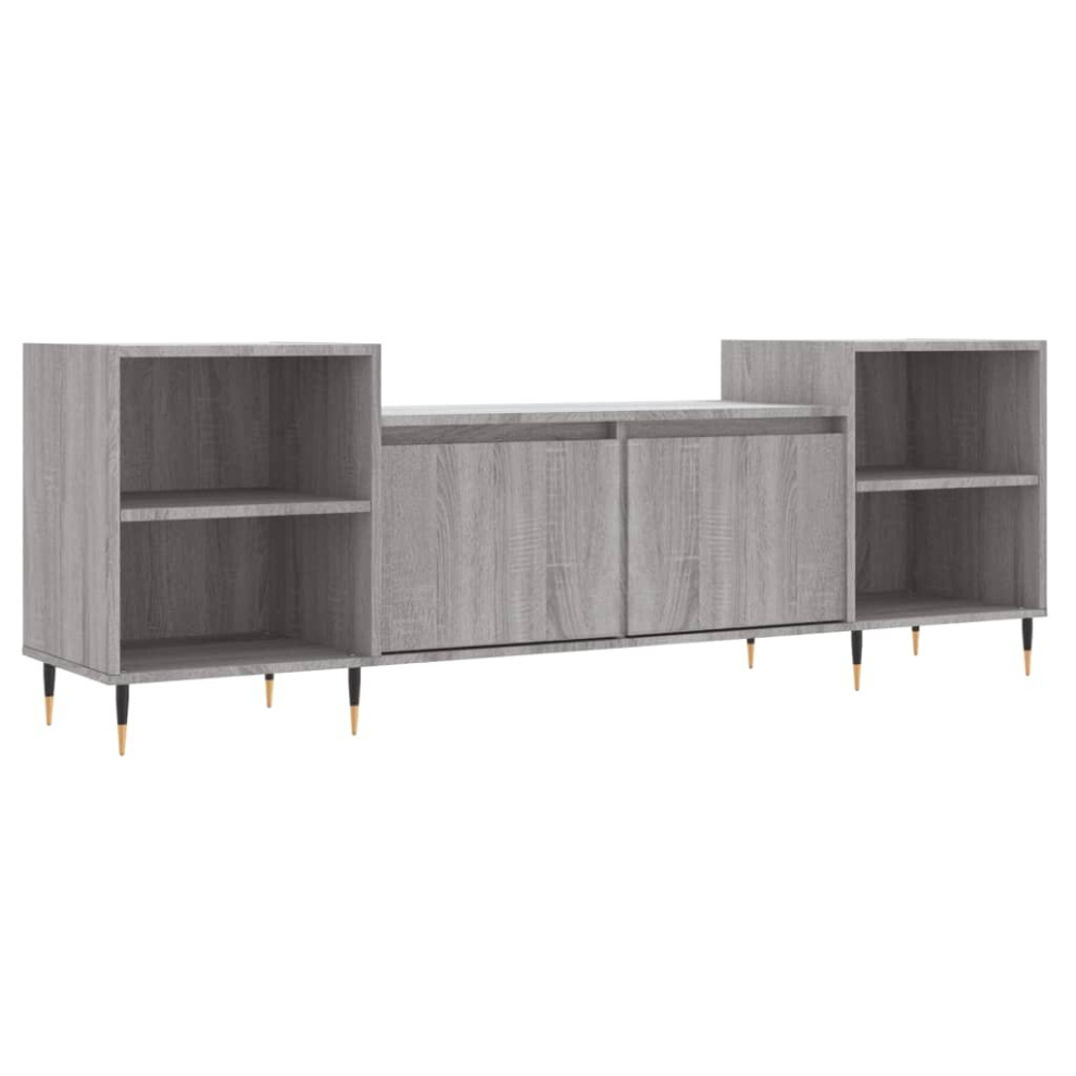 Vidaxl (Grey Sonoma) Tv Cabinet Tv Unit Sideboard Tv Stand Media Cabinet Engineered Wood
