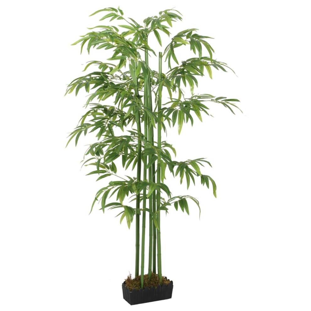 (rectangular, 80 cm) vidaXL Artificial Bamboo Tree Fake Plant Artificial Plant 864 Leaves Green