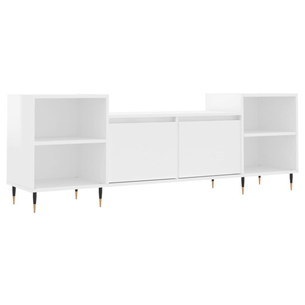 (high gloss white) vidaXL TV Cabinet TV Unit Sideboard TV Stand Media Cabinet Engineered Wood