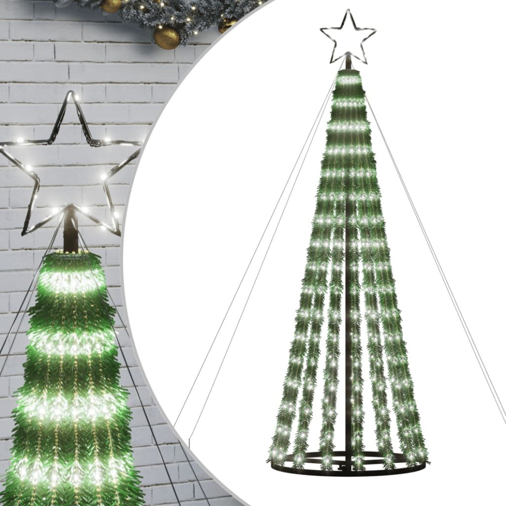 Vidaxl (Cold White) Christmas Tree Light Christmas Decoration Fairy Light Cone 275 Leds