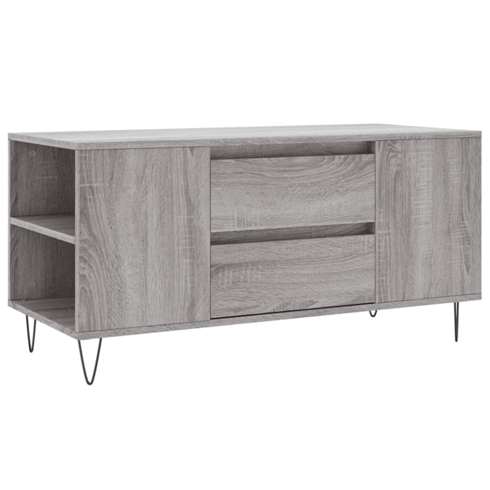 (grey sonoma) vidaXL Coffee Table Side Table End Accent Telephone Sofa Table Engineered Wood