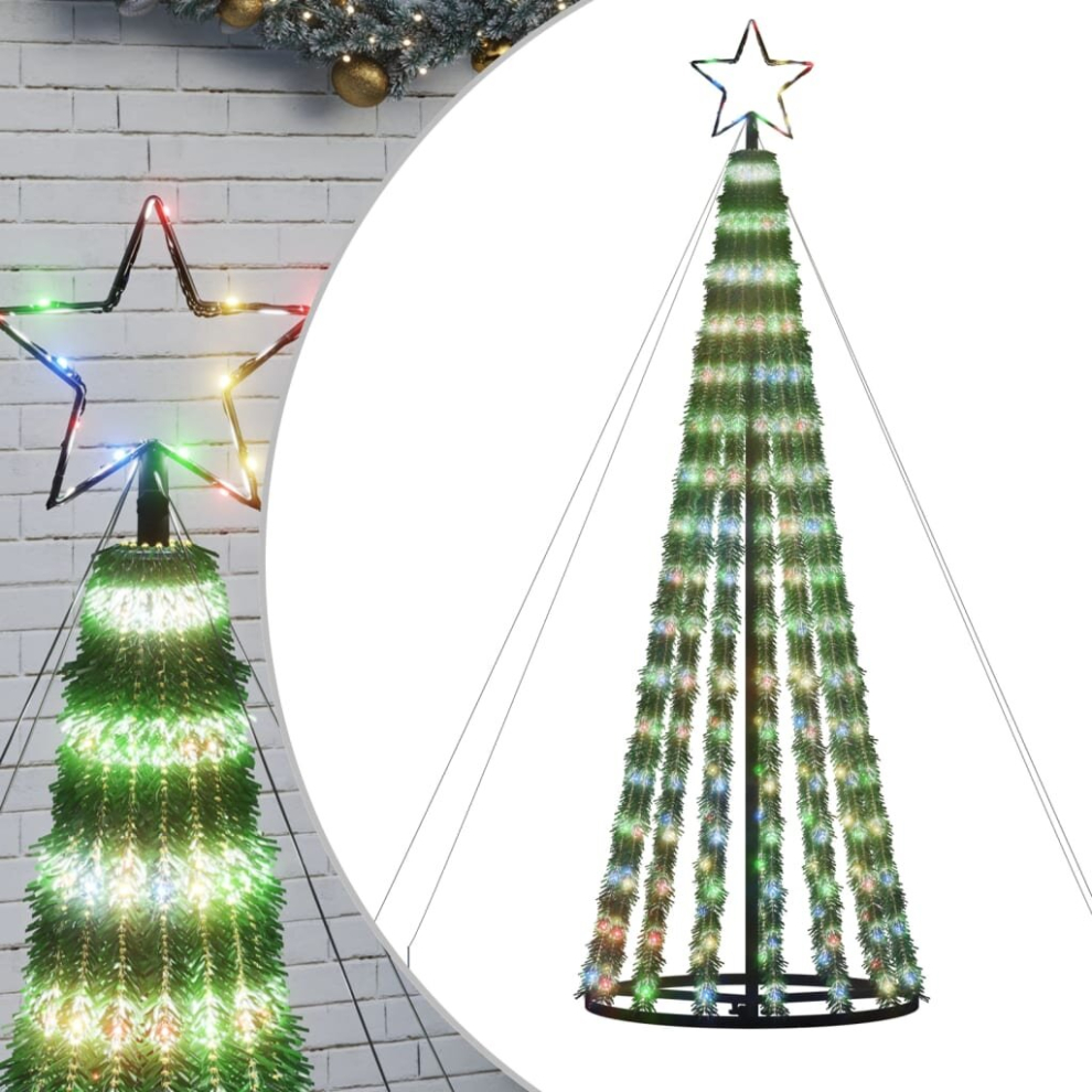 Vidaxl (Multicolour) Christmas Tree Light Christmas Decoration Fairy Light Cone 275 Leds