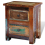 VidaXL Reclaimed Solid Wood Bedside Cabinet with 2 Drawers Vintage Rustic Antique 5