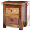 VidaXL Reclaimed Solid Wood Bedside Cabinet with 2 Drawers Vintage Rustic Antique 11