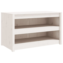 (white pine, 106x55x64 cm/2 shelves) vidaXL Outdoor Kitchen Cabinet Garden Storage Cupboard Sideboard Patio Cabinet