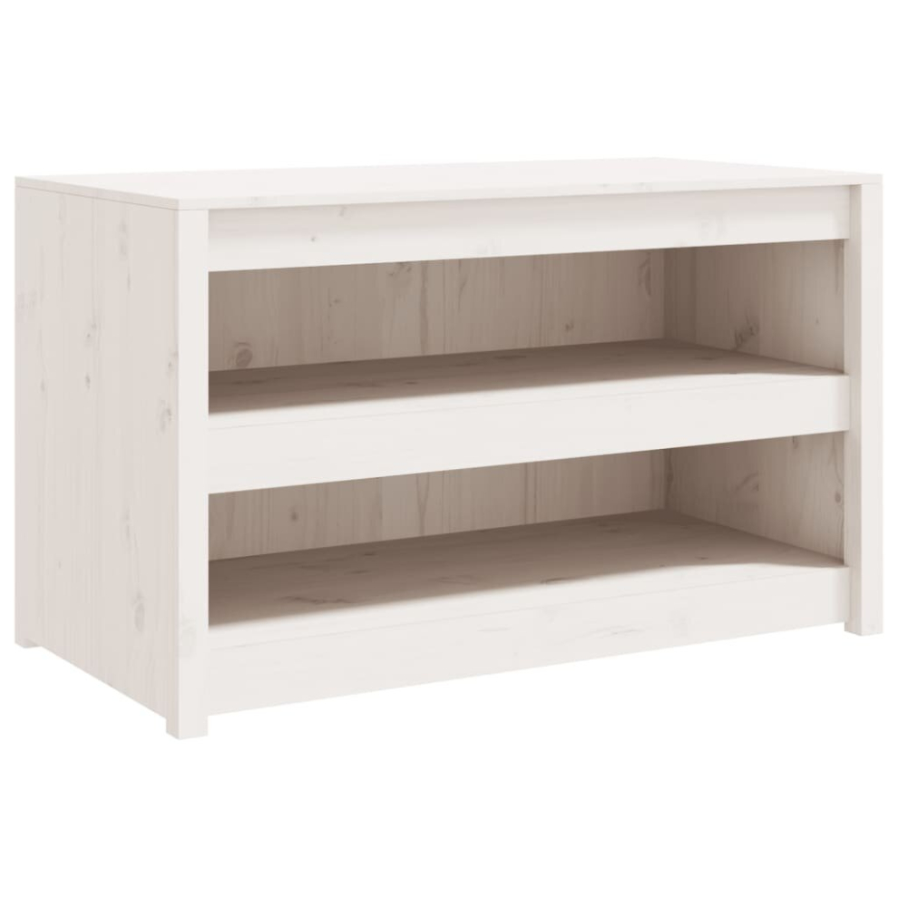 (white pine, 106x55x64 cm/2 shelves) vidaXL Outdoor Kitchen Cabinet Storage Cupboard Sideboard Solid Wood Pine