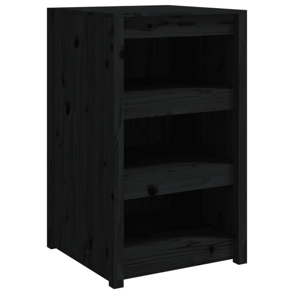 (black pine, 55x55x92 cm/3 shelves) vidaXL Outdoor Kitchen Cabinet Garden Storage Cupboard Sideboard Patio Cabinet