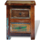 VidaXL Reclaimed Solid Wood Bedside Cabinet with 2 Drawers Vintage Rustic Antique 6