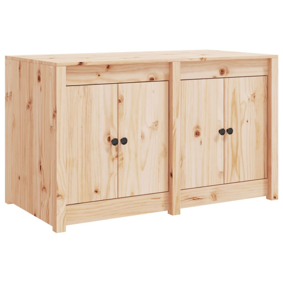 (natural pine, 106x55x64 cm/4 doors) vidaXL Outdoor Kitchen Cabinet Storage Cupboard Sideboard Solid Wood Pine