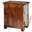 VidaXL Reclaimed Solid Wood Bedside Cabinet with 2 Drawers Vintage Rustic Antique 8