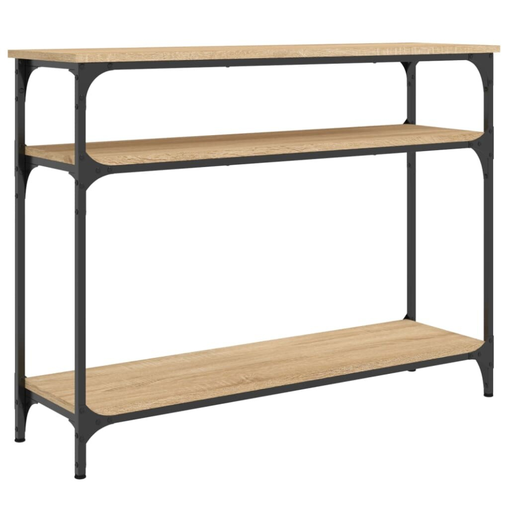 Vidaxl (Sonoma Oak, 100 X 29 X 75 Cm) Console Table End Table Hallway Stand Side Sofa Table Engineered Wood