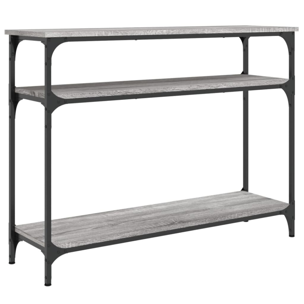 Vidaxl Grey ( Sonoma, 100 X X 75 Cm) Console Table End Table Hallway Stand Side Sofa Table Engineered Wood Size 29