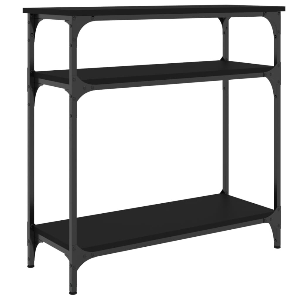 Vidaxl (, 75 X 29 X 75 Cm) Console Table End Table Hallway Stand Side Sofa Table Engineered Wood Black
