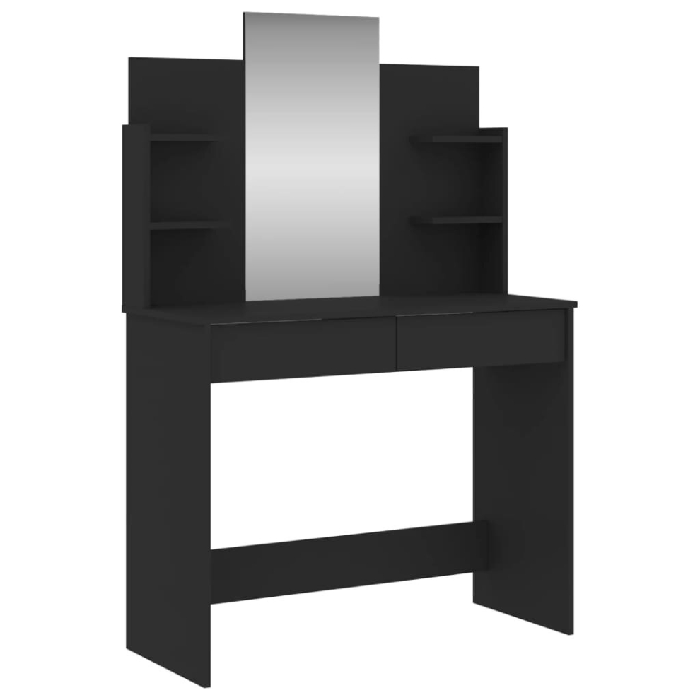 (black) vidaXL Dressing Table with Mirror Dressing Room Cosmetic Table Vanity Table