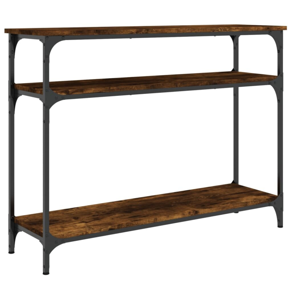 Vidaxl (Smoked Oak, 100 X 29 X 75 Cm) Console Table End Table Hallway Stand Side Sofa Table Engineered Wood