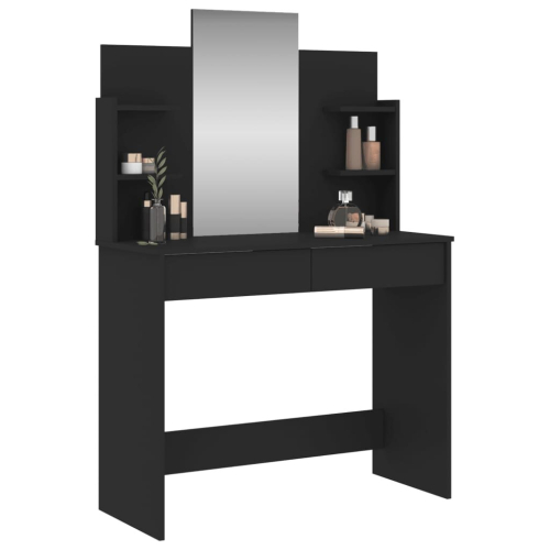 VidaXL (black) vidaXL Dressing Table with Mirror Dressing Room Cosmetic Table Vanity Table 2