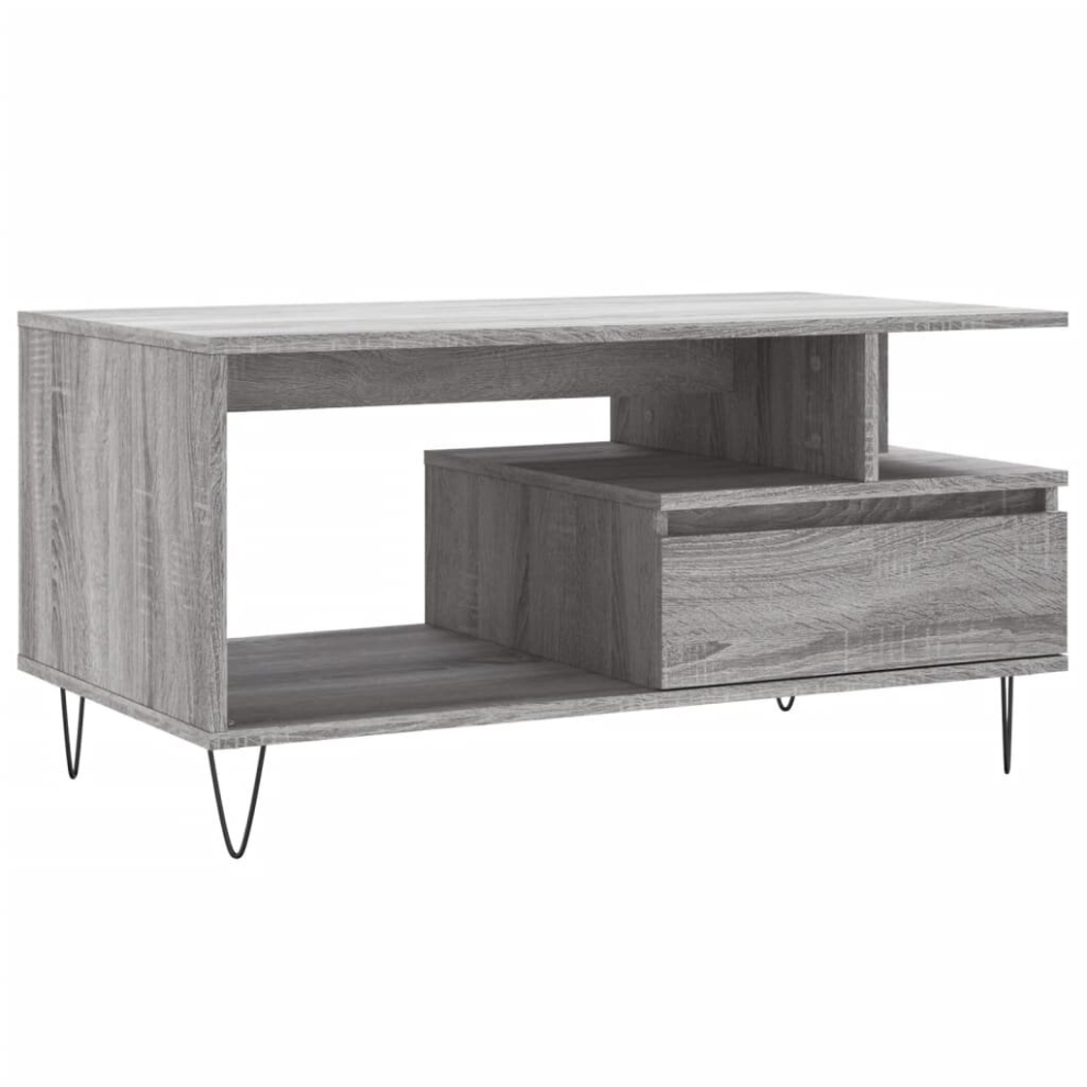 Vidaxl (Grey Sonoma) Coffee Table Side Table End Accent Telephone Sofa Table Engineered Wood