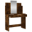 VidaXL (smoked oak) vidaXL Dressing Table with Mirror Dressing Room Cosmetic Table Vanity Table 5
