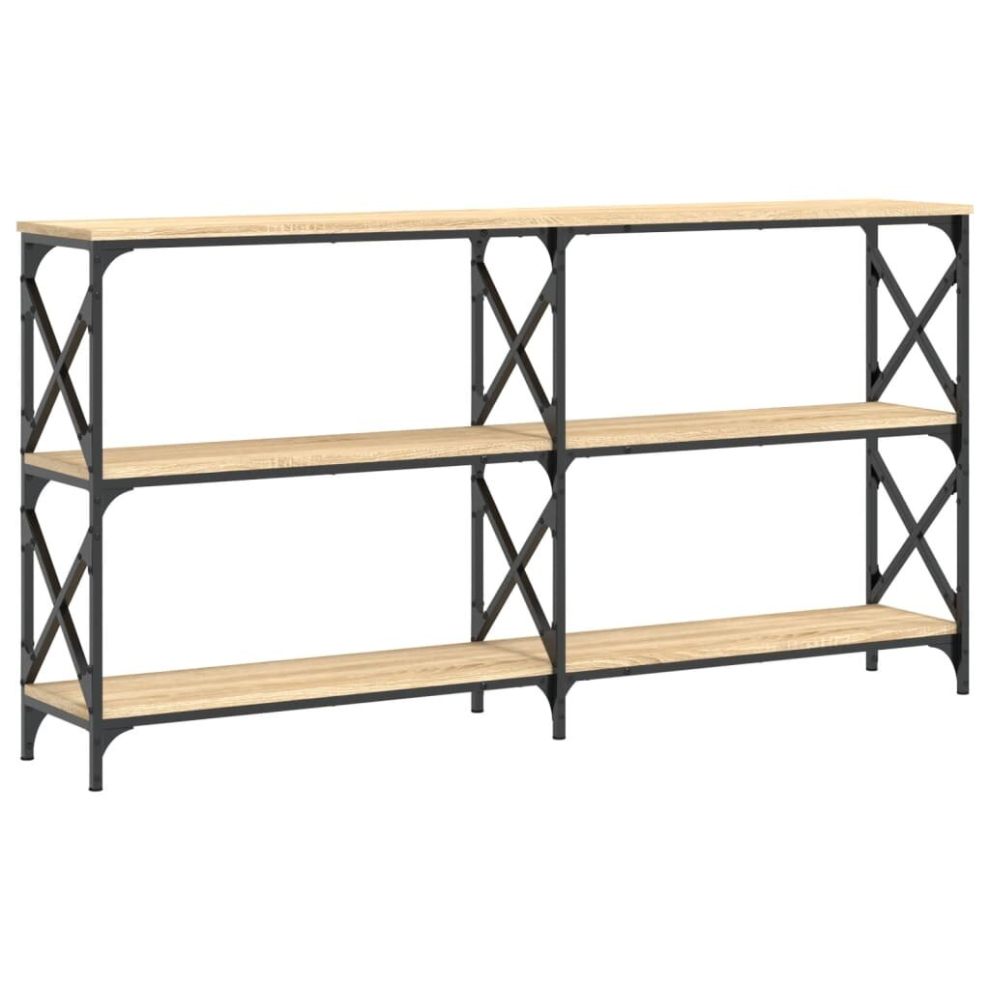 Vidaxl (Sonoma Oak, 156 X 28 X 80.5 Cm) Console Table End Table Hallway Stand Side Sofa Table Engineered Wood
