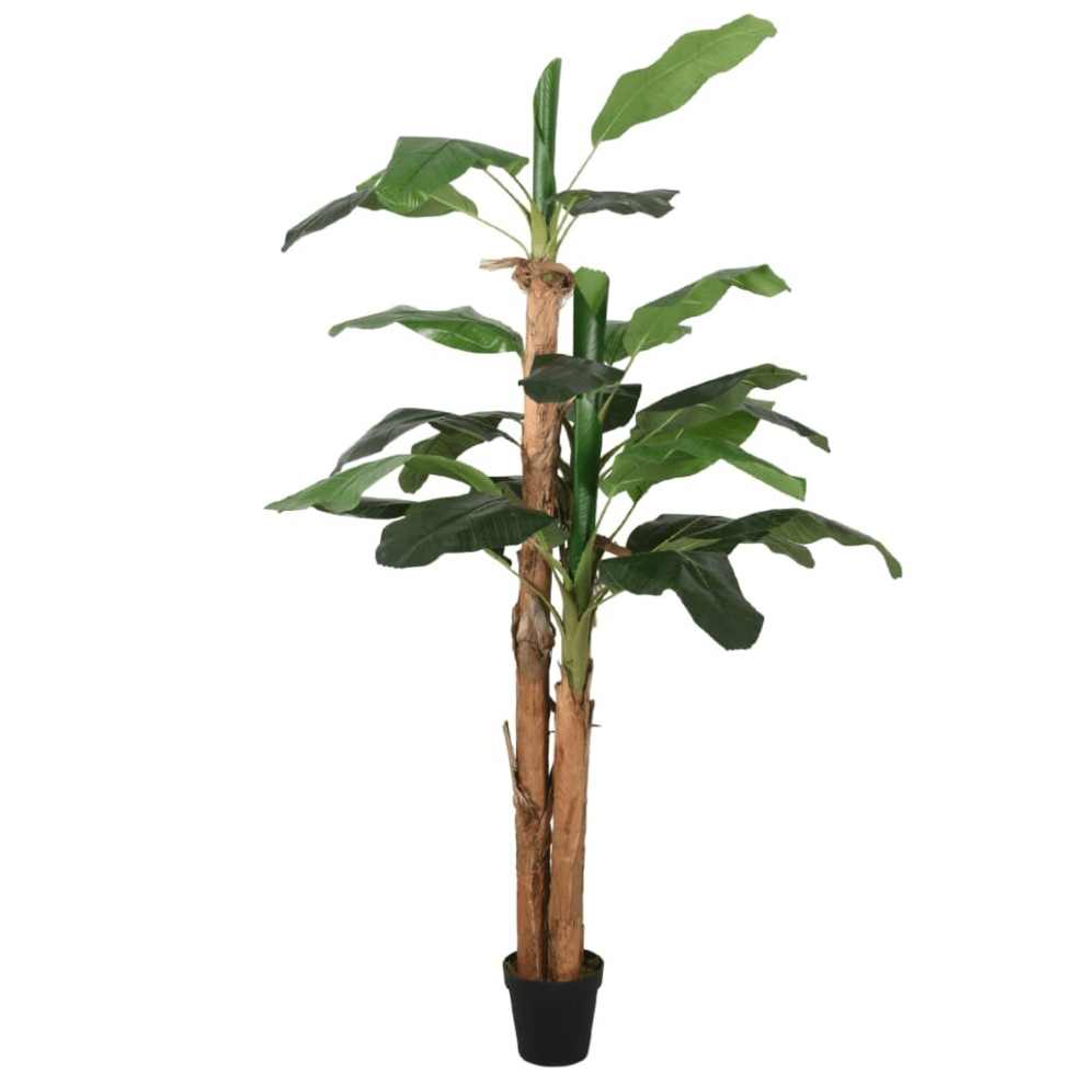 Vidaxl (180 Cm) Artificial Banana Tree Fake Plant Tree Artificial Plant 9 Leaves Green