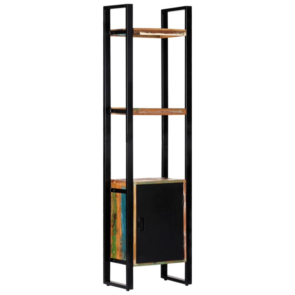 Vidaxl Bookshelf Solid Reclaimed Wood Bookcase Standing Shelves Display Rack