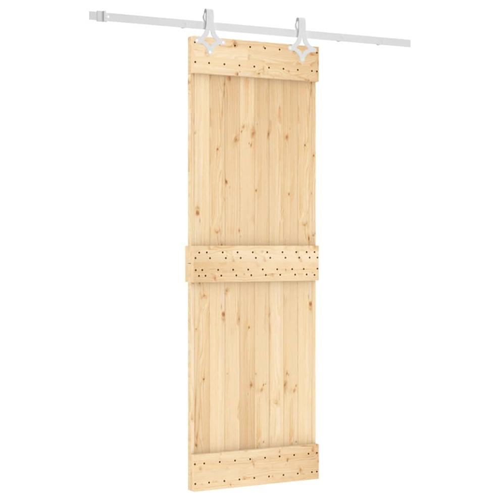 vidaXL Sliding Door with Hardware Set Interior Door Barn Door Solid Wood Pine