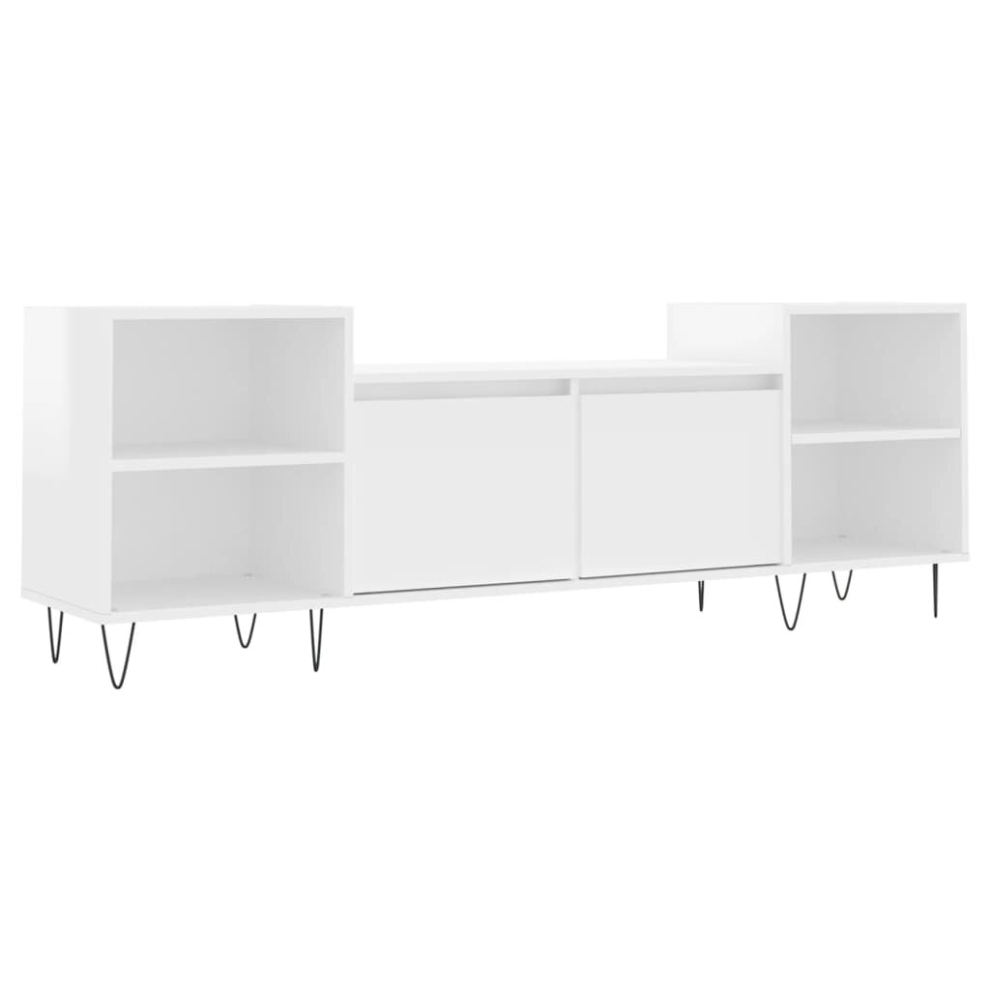 (high gloss white) vidaXL TV Cabinet TV Unit Sideboard TV Stand Media Cabinet Engineered Wood