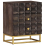 VidaXL vidaXL Solid Mango Wood Bed Cabinet Black Home Nightstand Bedside Cabinet 11