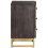 VidaXL vidaXL Solid Mango Wood Bed Cabinet Black Home Nightstand Bedside Cabinet 3