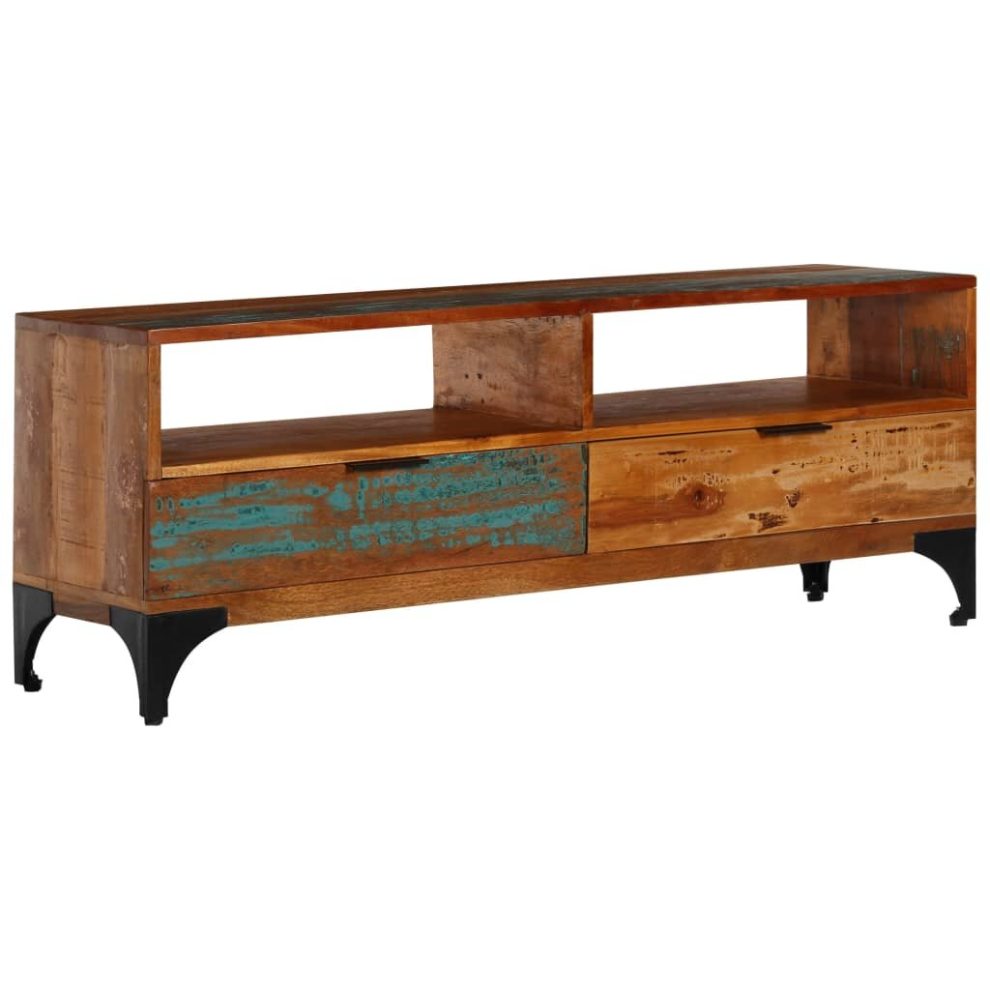 vidaXL TV Cabinet 118x35x45cm Solid Reclaimed Wood HiFi Sideboard Stand Unit