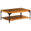 VidaXL vidaXL Coffee Table with Shelf Solid Reclaimed Wood Living Room Tea Couch 10