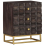 VidaXL vidaXL Solid Mango Wood Bed Cabinet Black Home Nightstand Bedside Cabinet 9