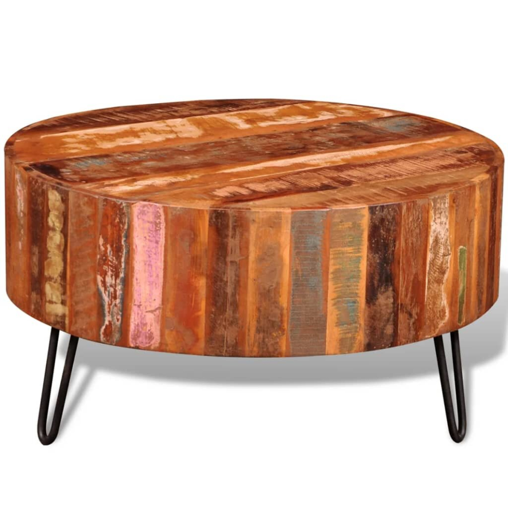 B&Q - Coffee Table Solid Reclaimed Wood Round - Image 2