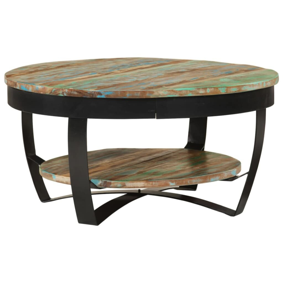 Vidaxl Coffee Table Solid Reclaimed Wood Side End Stand Living Room Furniture