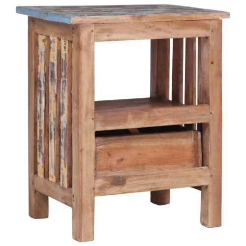 VidaXL vidaXL Bedside Cabinet Nightstand Bed Table Side Table Solid Mahogany Wood 2