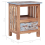 VidaXL vidaXL Bedside Cabinet Nightstand Bed Table Side Table Solid Mahogany Wood 4