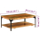 VidaXL vidaXL Coffee Table with Shelf Solid Reclaimed Wood Living Room Tea Couch 8